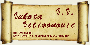 Vukota Vilimonović vizit kartica